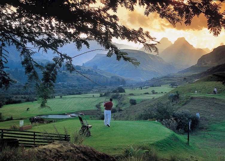 The golf course, Cathedral Peak Hotel