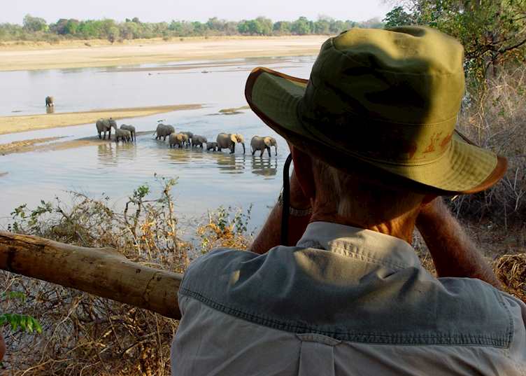 The elephant hide at Kaingo Camp, South Luangwa National Park
