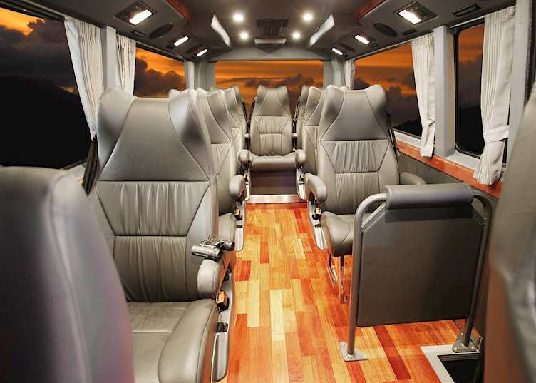 Luxury small group vehicle interior, Downunder Tours