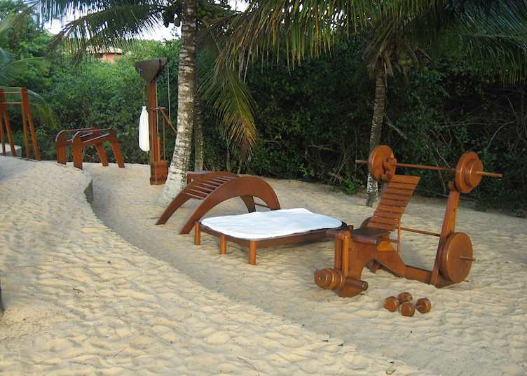 Beach gym at Villas de Trancoso, Trancoso