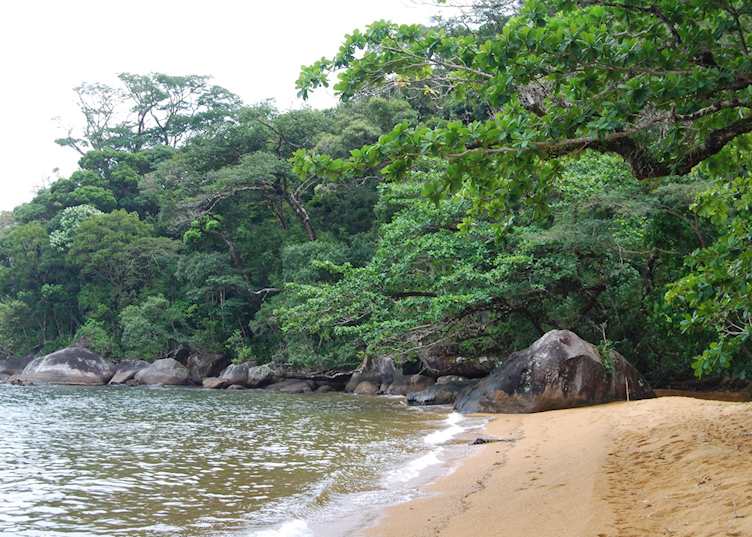 Golden beach at Nosy Mangabe, Madagascar