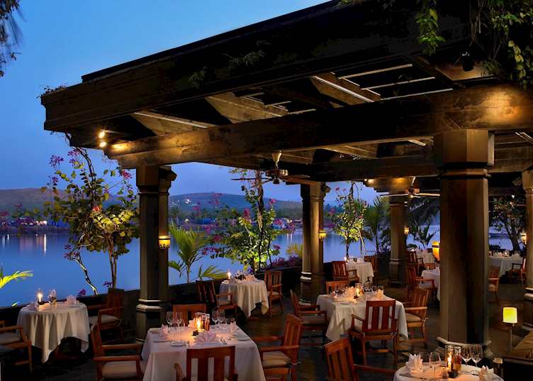 Riverside speciality restaurant at The Leela, Goa