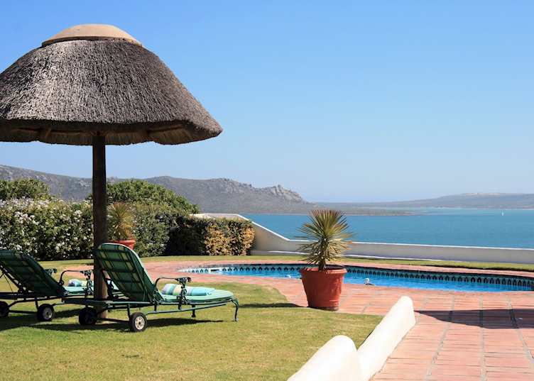 Pool Terrace. The Farmhouse Hotel, Langebaan