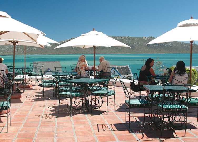 The terrace, The Farmhouse Hotel, Langebaan