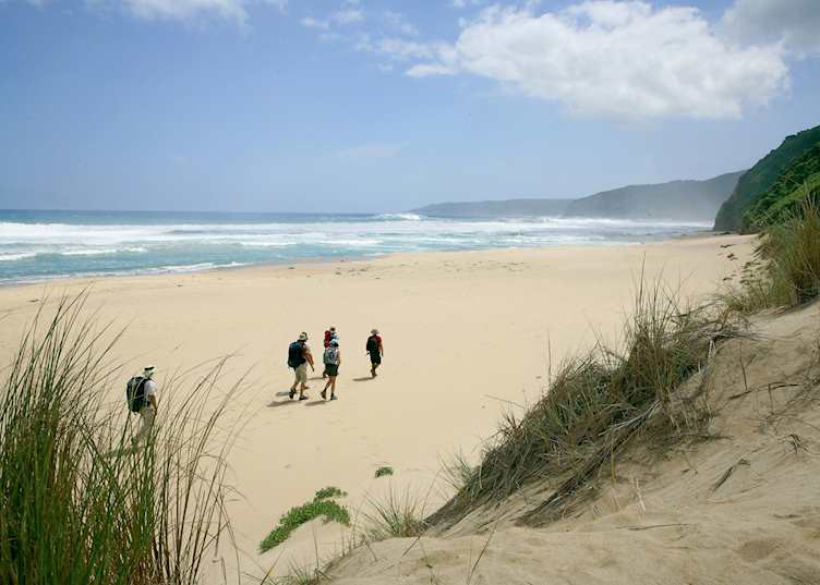 Walking on Johanna Beach on Great Ocean Walk with Bothfeet