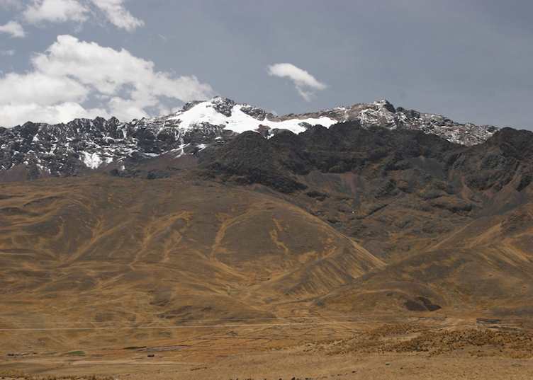 Snow capped Andes near Cuzco