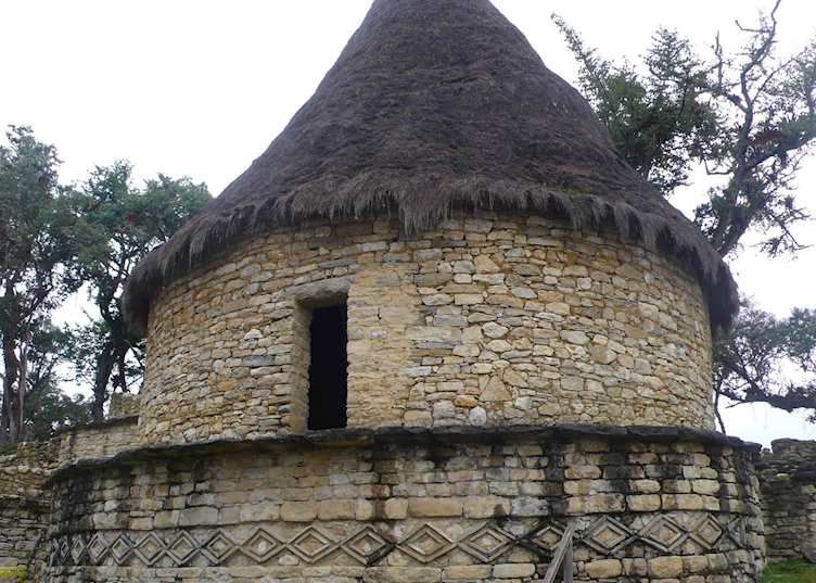 Reconstruction of  Chachapoyan house at Kuelap