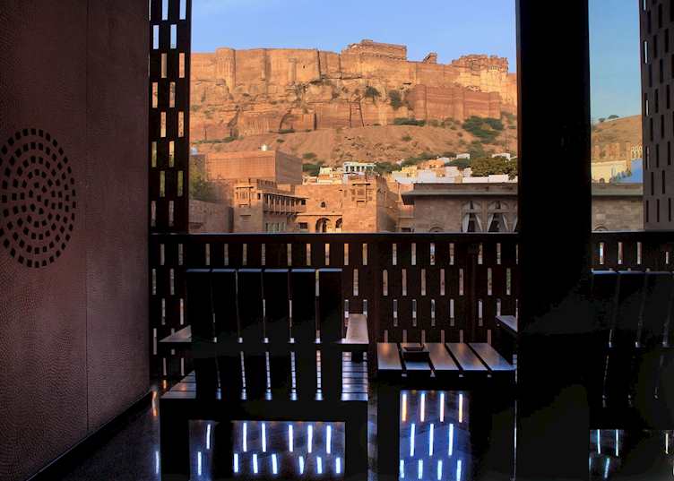 View from balcony at Raas, Jodhpur