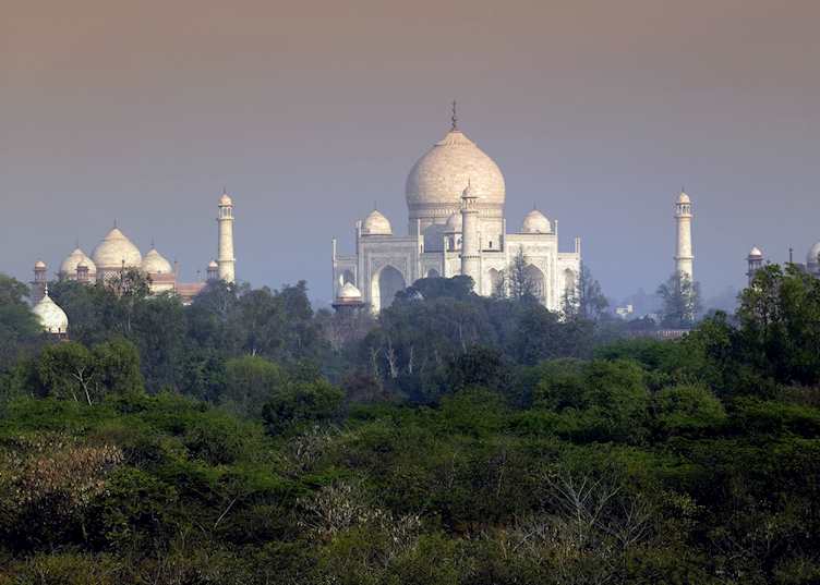 Looking at the Taj Mahal from Amarvilas