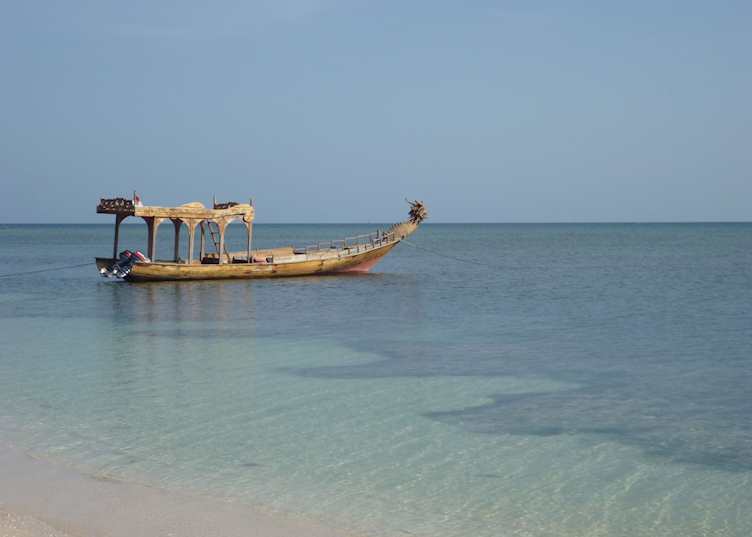Tugu boat, Sire Beach, Indonesia