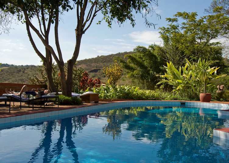The pool at Plantation Lodge