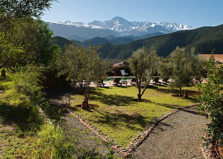 Garden at the Kasbah Bab Ourika, The High Atlas Mountains
