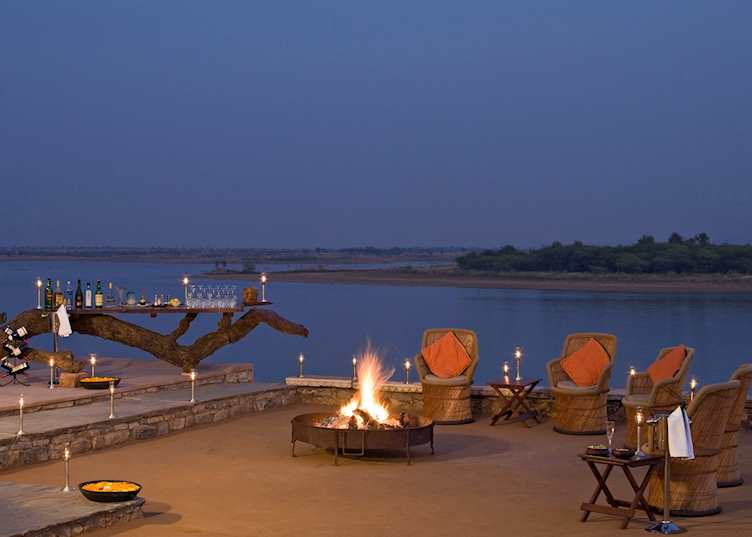 Evening camp fire, Chhatra Sagar