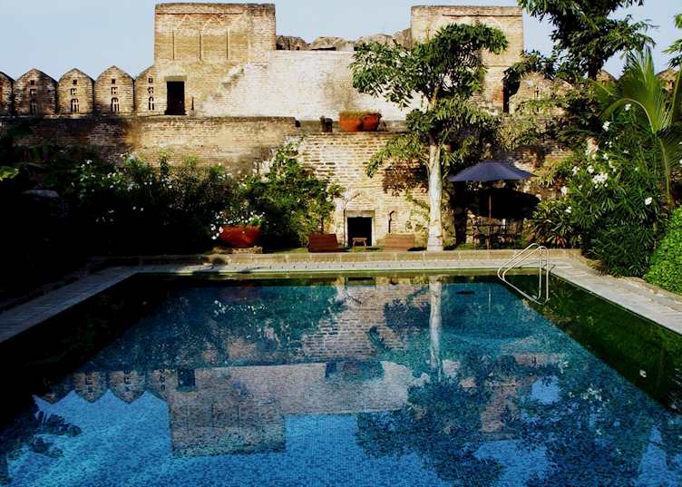 Pool at Ahilya Fort, Maheshwar