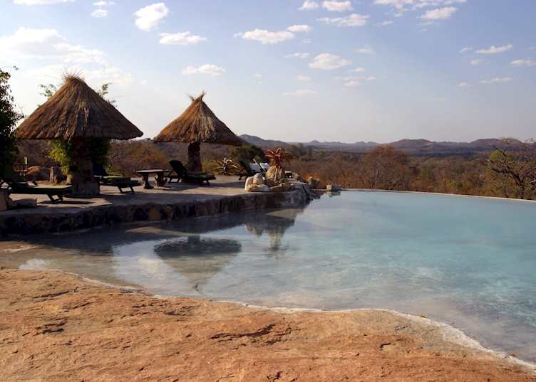The pool at Amalinda Lodge