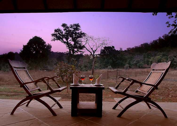 Cottages at Kings Lodge with a private sit out, Bandhavgarh National park