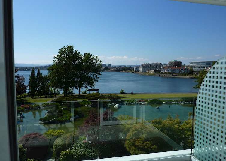 View from the balcony, The Inn at Laurel Point, Victoria