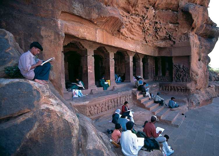 Rock temples, Badami, India