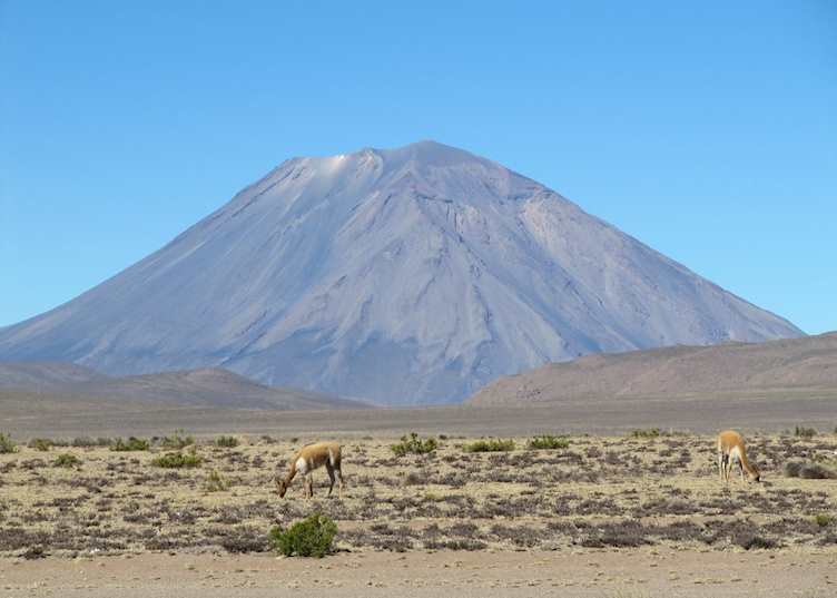 Landscape leaving Arequipa for Colca