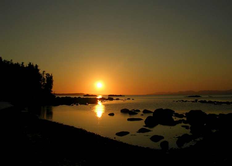 Sunset at Spirit Bear Lodge