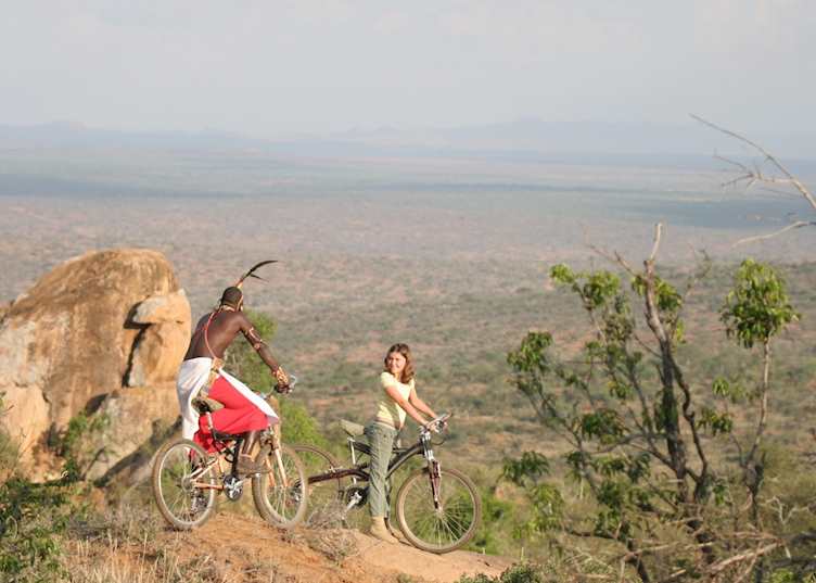 Mountain biking in the Loisaba Wilderness