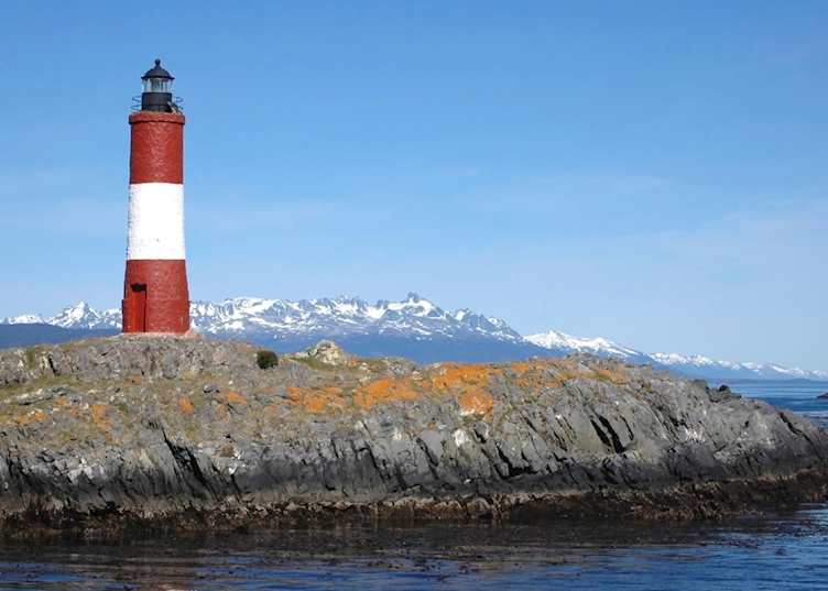 Lighthouse overlooking the Beagle Channel, Ushuaia, Argentina