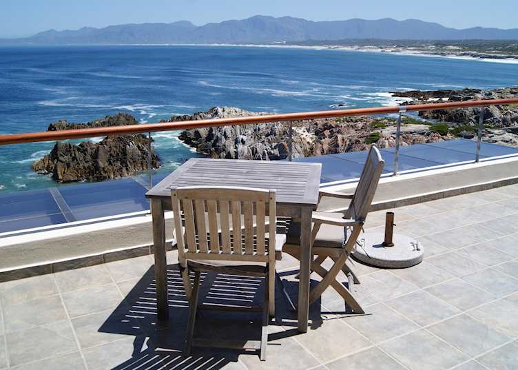 View from terrace at Cliff Lodge