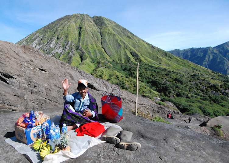 Vendor on Mount Bromo, Indonesia