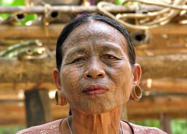 Chin tribal tattoos