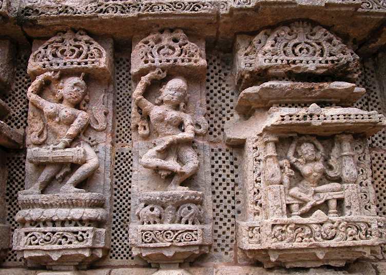Sculptures at Konark Temple, near Puri