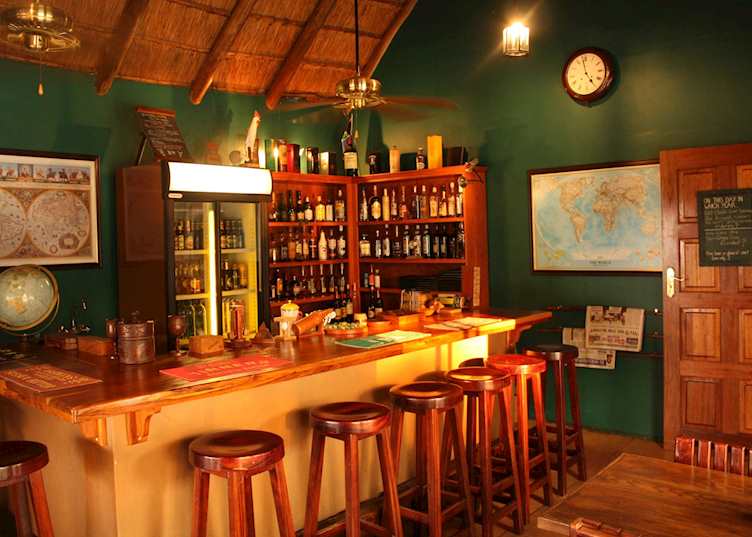 The bar at Rissington Inn, Hazyview