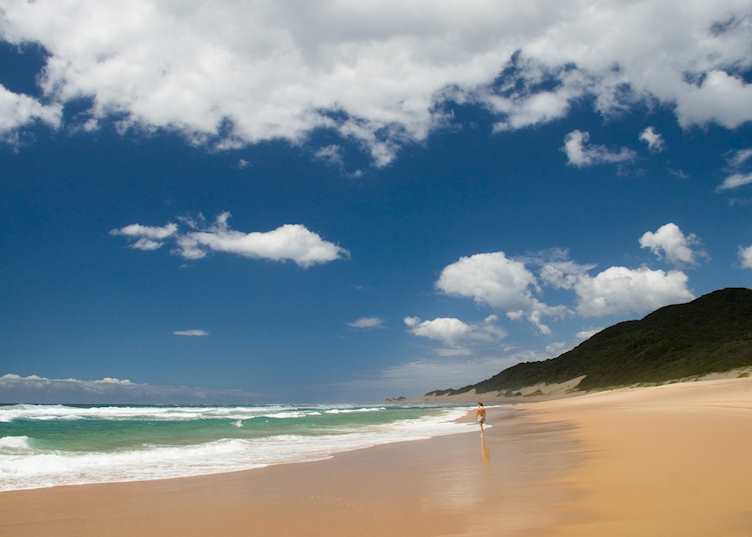 The beach at Rocktail Beach Camp, Rocktail Bay