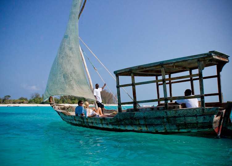 Dhow sailing, Mnemba Island