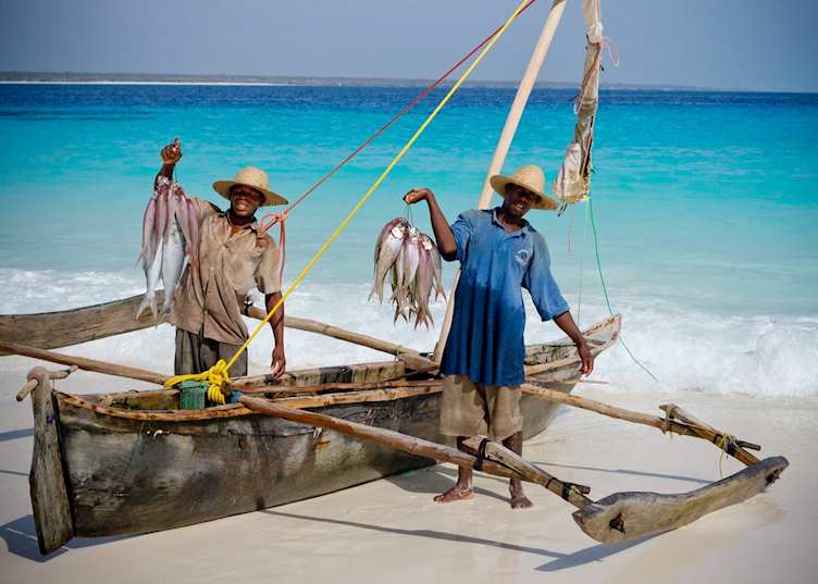 Catch of the day, Mnemba Island