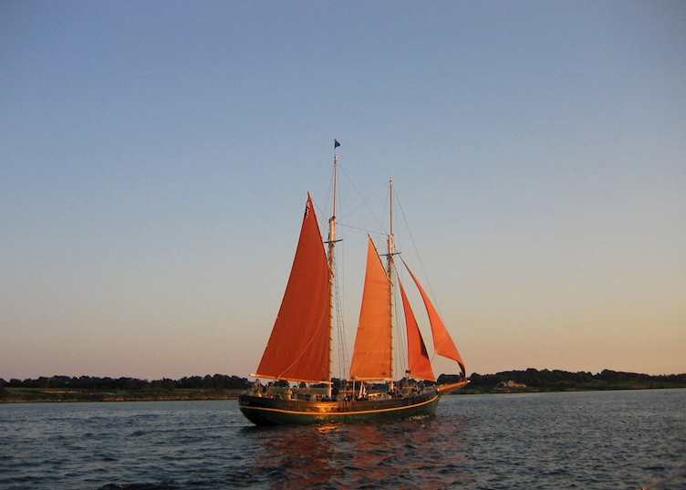 A Brigantine in Narragansett Bay, Newport