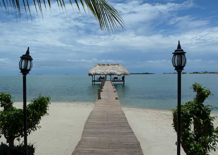 Beach at Chabil Mar Villas, Placencia
