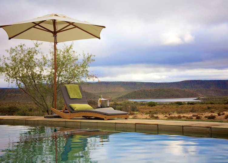 Swimming pool at Gondwana Lodge, Sanbona Game Reserve