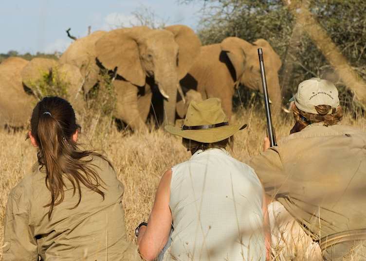 Walking safari on Sosian Ranch, Kenya