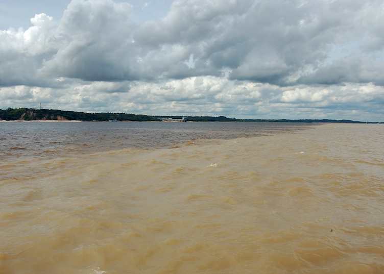 Meeting of the Rio Negro and Amazon, Manaus, Brazil