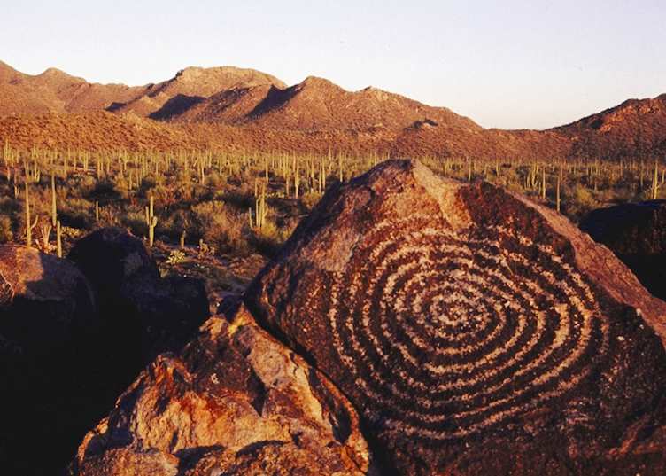 Petroglyphs in the Sonoran Desert near Phoenix