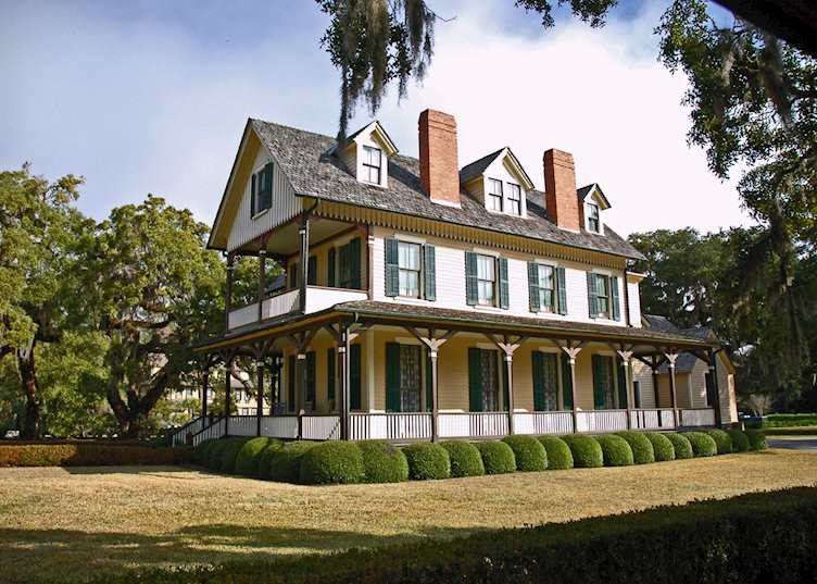 One of the historic homes on Jekyll Island