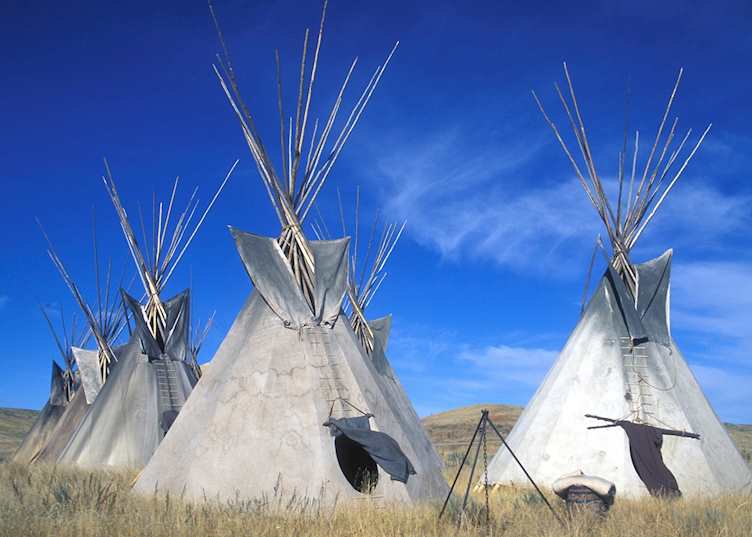 Native American tepees