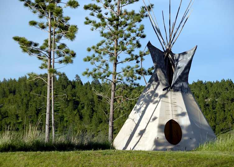 A teepee in the Black Hills near Rapid City