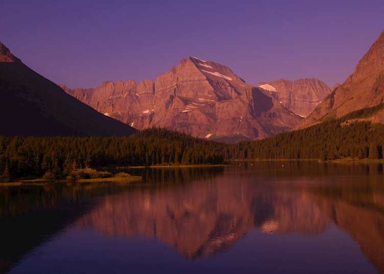 Sunset in Glacier National Park