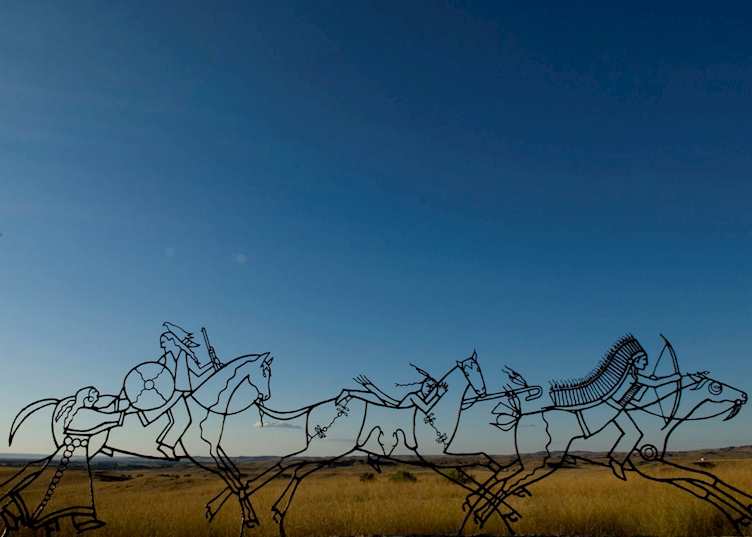 Battle of the Little Bighorn memorial, near Billings, Montana
