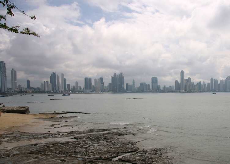 Panama City skyline, seen from Casco Viejo