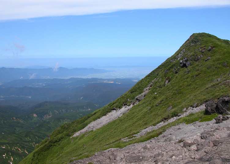 View from summit, Mt Gassan