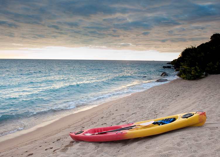 Kayaking from Kaya Mawa, Likoma Island