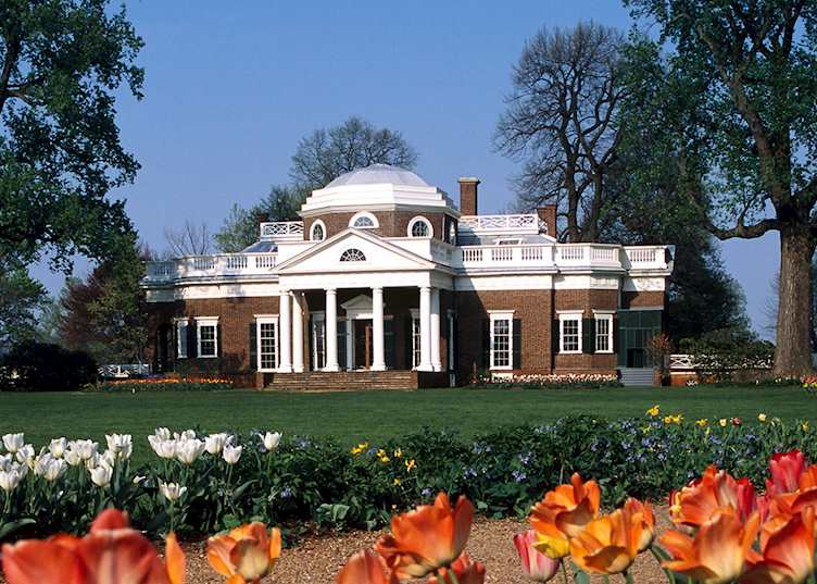 Thomas Jefferson's Monticello, near Charlottesville, Virginia