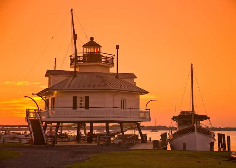 The Hooper Strait Lighthouse near St. Michaels, Maryland